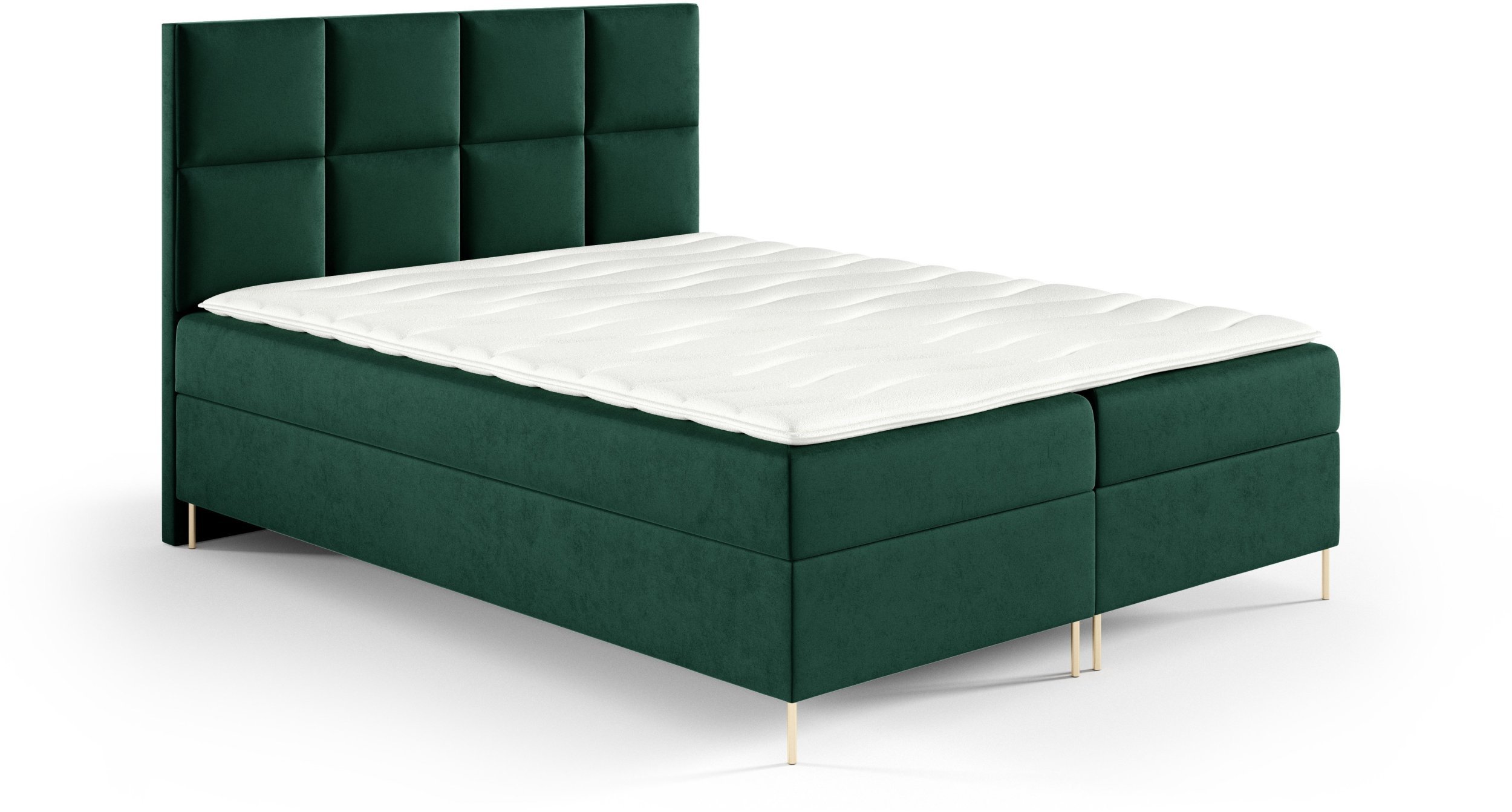 Łóżko kontynentalne Gobi Box 200x200 z nogami riviera 38