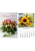 Kalendarze - Kalendarz 2025 ścienny 13-K kwiaty - miniaturka - grafika 1