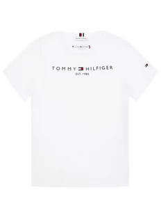 Tommy Hilfiger T-Shirt Essential KS0KS00210 Biały Regular Fit - Koszulki dla chłopców - miniaturka - grafika 1
