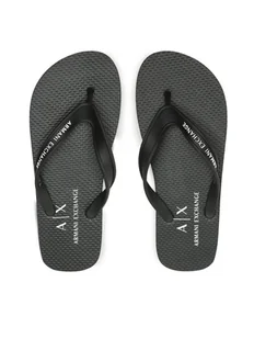 Armani Exchange Japonki XUQ002 XV676 00002 Czarny - Klapki i japonki męskie - miniaturka - grafika 1