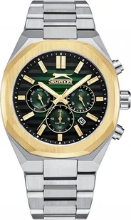 Zegarek Zegarek męski SLAZENGER SL.09.2345.2.05 zielony fashion na prezent - Zegarki męskie - miniaturka - grafika 1
