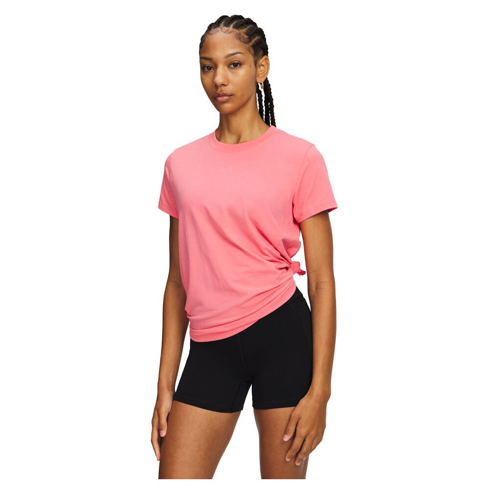 Koszulka damska Under Armour Rival Core SS Bittersweet Pink/Bittersweet Pink S