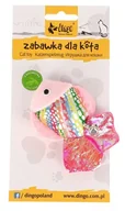 Zabawki dla kotów - DINGO Zabawka dla kota Rybka 8 cm różowa - miniaturka - grafika 1