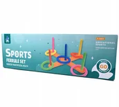 Zabawki i gry sportowe - RINGO OBRĘCZE OGRODOWA DOMOWA GRA ZRĘCZNOŚCIOWA DLA DZIECI RZUCANIE DO CELU - miniaturka - grafika 1