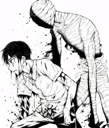 Plakat Anime Manga Ajin an_018 A2 (custom)