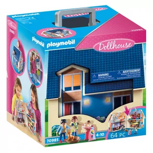 Playmobil Dom dla lalek - Take Along Dollhouse 70985 - Klocki - miniaturka - grafika 1
