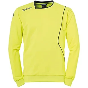 Kempa Kempa męski Curve Training Top Shirt, Fluo żółty/Deep Blue, 116 200508808 - Koszulki i topy damskie - miniaturka - grafika 1