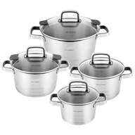 Garnki - Komplet garnków nierdzewnych Florina Smart 1,5 l i 2 l i 2,5 l 4,5 l - miniaturka - grafika 1