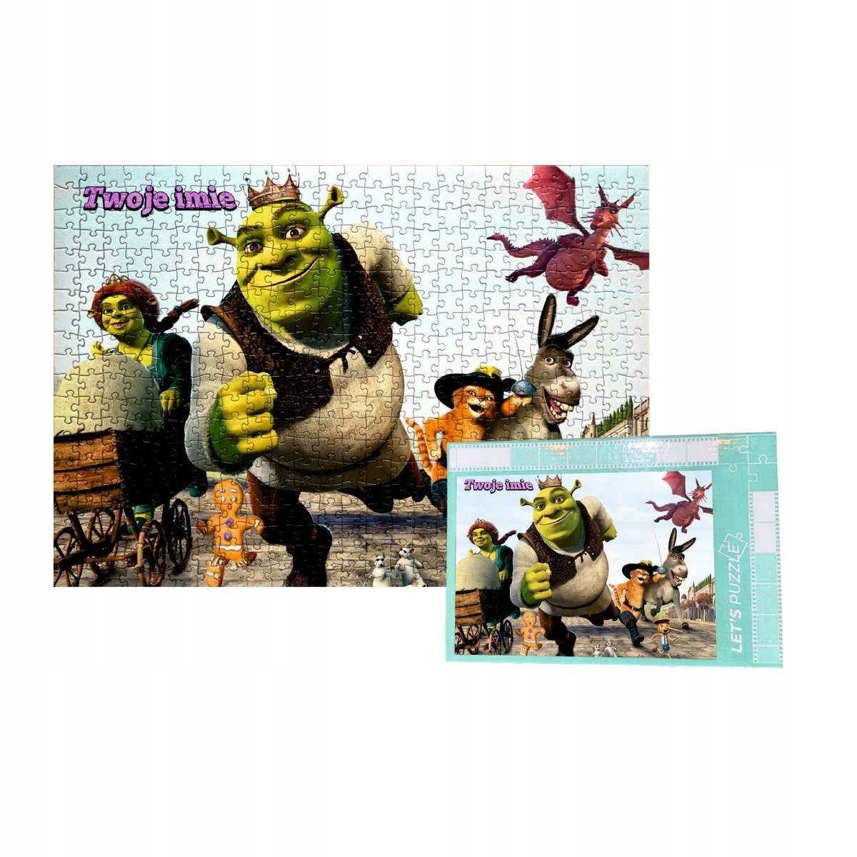 Personalizowane Puzzle Shrek 500 el. - różne wzory
