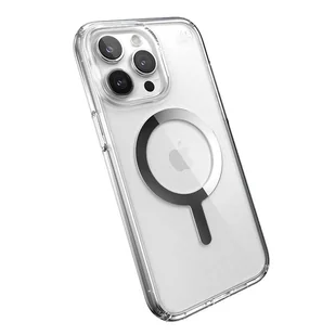 Speck Presidio Perfect-Clear MagSafe - Etui iPhone 15 Pro (Clear / Chrome Finish / Serene Silver) - Etui i futerały do telefonów - miniaturka - grafika 4