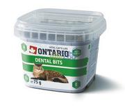 Sucha karma dla kotów - Ontario Snack Denta Bits Przysmak Dla Kota 75G - miniaturka - grafika 1