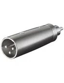 Kable - XLR Wtyk adapter 3-biegunowy na wtyk cinch (27456-GB) - miniaturka - grafika 1