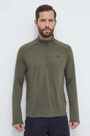 Bluzy męskie - Under Armour bluza treningowa Tech 2.0 kolor zielony melanżowa - miniaturka - grafika 1