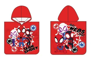 SPIDEY Ręcznik DZIECIĘCY z Kapturem PONCHO Okrycie po Kąpieli Basen - Okrycia kąpielowe dla dzieci - miniaturka - grafika 1