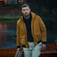 Kurtki męskie - Regatta Męska Kurtka Zimowa Przeciwdeszczowa Faizan Miodowy, Rozmiar: L - miniaturka - grafika 1