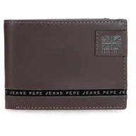 Paski - Pepe Jeans Pasek poziomy portfel z portmonetką brązowy 11x8x1 cm Skóra by Joumma Bags, Brązowy brązowy, Talla única, Poziomy portfel z portfelem - miniaturka - grafika 1