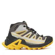 Buty trekkingowe damskie - Trekkingi Salomon X Ultra Mid Gore-Tex L47746000 Szary - miniaturka - grafika 1