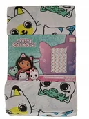 Prześcieradła dla dzieci - Prześcieradło dziecięce z gumką – KOCI DOMEK GABI 90 x 200 cm 100% bawełna - miniaturka - grafika 1