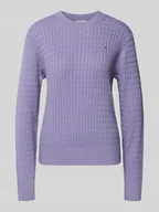Swetry damskie - Sweter o kroju regular fit z czystej bawełny - miniaturka - grafika 1