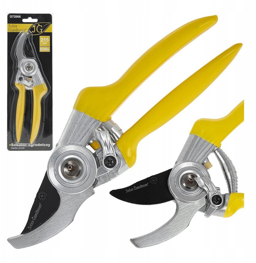 Sekator ogrodniczy z ostrzem mijającym 215mm 65Mn 6/72
