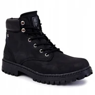 Buty trekkingowe męskie - Męskie Trapery Memory Big Star KK174209 Czarne 44 - miniaturka - grafika 1