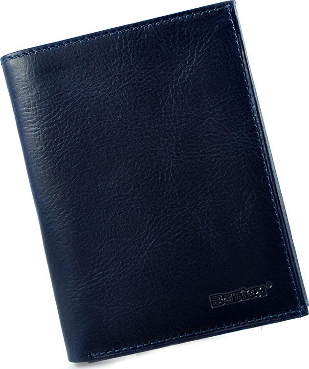 Bartex BARTEX 1019M-ID skórzany portfel męski granat RFID Travel 1019M