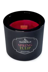 Świeczka sojowa Spring Tulip czarna 170g - Świece - miniaturka - grafika 1
