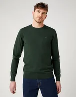 Swetry męskie - Wrangler Crew Knit Męski Sweter Klasyczny Deep Forest W8A02Pg08-Xl - miniaturka - grafika 1
