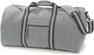 Torby podróżne - Quadra QD613 Vintage Canvas Holdall / Torba podróżna 58 x 30 x 30 cm - Kolor: Vintage Light Grey - Rozmiar: 58 x 30 x 30 cm - miniaturka - grafika 1
