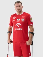 Koszulki sportowe męskie - 4F Koszulka replika wyjazdowa AMP Futbol męska - czerwona XXL - miniaturka - grafika 1