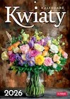 Kalendarze - Kalendarz 2026 A4 Wieloplanszowy Kwiaty - miniaturka - grafika 1