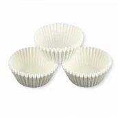 Dodatki do ciast w proszku - FOREMKI PAPILOTKI MINI 35x20 mm białe 100 szt - miniaturka - grafika 1