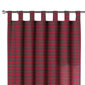 Zasłony - Dekoria Zasłona na szelkach 1 szt. czerwona kratka 1szt 130 × 260 cm Bristol 310-126-29 - miniaturka - grafika 1