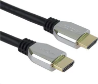 Kable komputerowe i do monitorów - Kabel PremiumCord HDMI - HDMI 0.5m srebrny kphdm21z05 - miniaturka - grafika 1