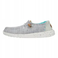 Mokasyny damskie - Damskie Mokasyny Buty Półbuty Wsuwane HeyDude Heathered Slub Tropical 38 - miniaturka - grafika 1