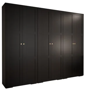 Szafa przesuwna Garderoba MANHATTAN RYFEL 10 300 gł. 47 czarny - Szafy - miniaturka - grafika 1