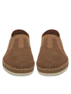 Rieker Espadryle B5297-64 Brązowy - Półbuty męskie - miniaturka - grafika 1