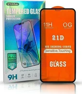 Szkła hartowane na telefon - SZKŁO FULL GLUE 21D GLASS MOTO E30 black - miniaturka - grafika 1