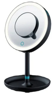 Beurer BS 45 makeup mirror, black 17.5 cm, with LED light and magnifying mirror, battery-operated - Lusterka do makijażu - miniaturka - grafika 1