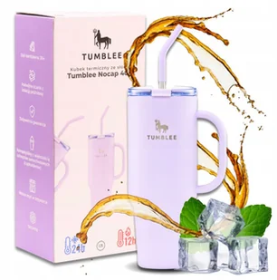 Duży Kubek Termiczny do Auta Ze Słomką Ustnikiem Nieprzeciekający 1200ml - Kubki termiczne - miniaturka - grafika 1