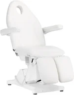Fotele kosmetyczne - Fotel kosmetyczny elektryczny sillon basic pedi 3 siln. biały - miniaturka - grafika 1