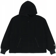 Bluzy damskie - Bluza damska Champion Hooded czarna 117549 KK001 XS - miniaturka - grafika 1