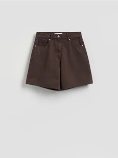 Reserved - Jeansowe bermudy - dark grey jeans - Spodenki damskie - miniaturka - grafika 1