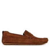 Mokasyny męskie - Mokasyny Tommy Hilfiger Core Hilfiegr Suede Driver FM0FM05789 Écru - miniaturka - grafika 1