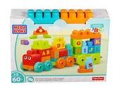 Klocki - Fisher Price Mega Bloks Pociąg Abc Dxh35 - klocki - miniaturka - grafika 1