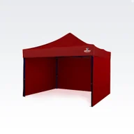 Pawilony ogrodowe - BRIMO Pawilon 3x3m - plus 3 ściany - Czerwony - miniaturka - grafika 1