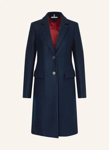 Tommy Hilfiger Płaszcz Wełniany blau - Płaszcze damskie - miniaturka - grafika 1