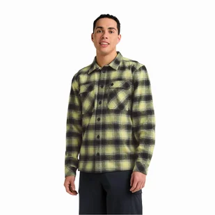 Męska koszula flanelowa Jack Wolfskin BAJA FLANNEL SHIRT M CHECK lemon ice - S - Koszule męskie - miniaturka - grafika 1