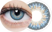Soczewki kontaktowe - Niebieskie Soczewki Korekcyjne Clearcolor 1-Day Blue -6.50 - miniaturka - grafika 1