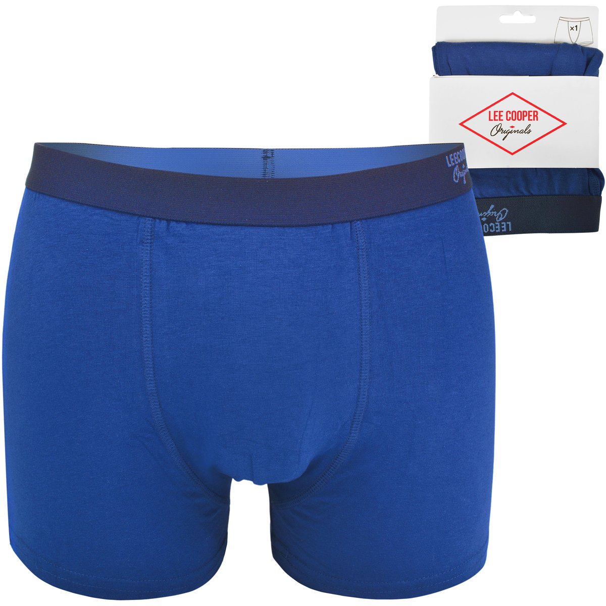 Lee Cooper Bokserki Męskie Bawełniane 40939 Cobalt 1 sztuka Rozmiar XL